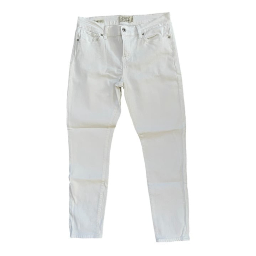 Lucky Brand Women's White Skinny Jeans Size 8/29 Ankle Stretch Cotton Denim VG - Picture 3 of 6